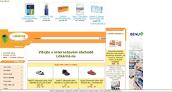 Desktop Screenshot of lekarna.eu